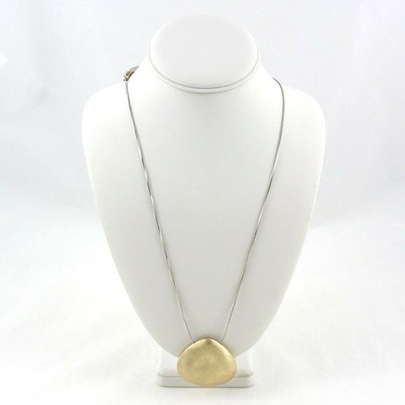 Chico's Long Triangle Pendant Necklace - Picture 5 of 5